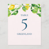 Papier Tableaux de citrons et de feuillage d'été (Dos)