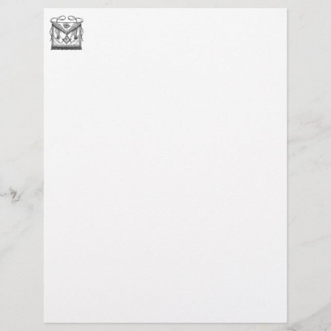 Papier Tablier maçonnique (Devant)