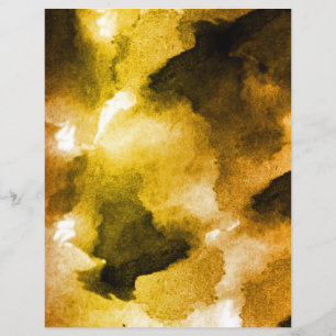 Papier Taches d'aquarelle jaune scrapbook pastel doux