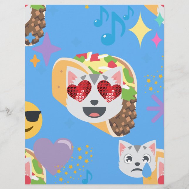 Papier taco cat emoji (Devant)