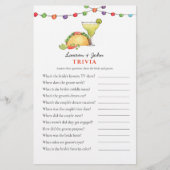 Papier Taco & Tequila Fiesta Couple's Shower Trivia jeux (Devant)