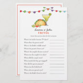 Papier Taco & Tequila Fiesta Couple's Shower Trivia jeux (Devant / Derrière)