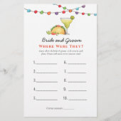 Papier Tacos & Tequila "Où étaient-ils" Jeux de douche (Devant)