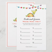 Papier Tacos & Tequila "Où étaient-ils" Jeux de douche (Devant / Derrière)