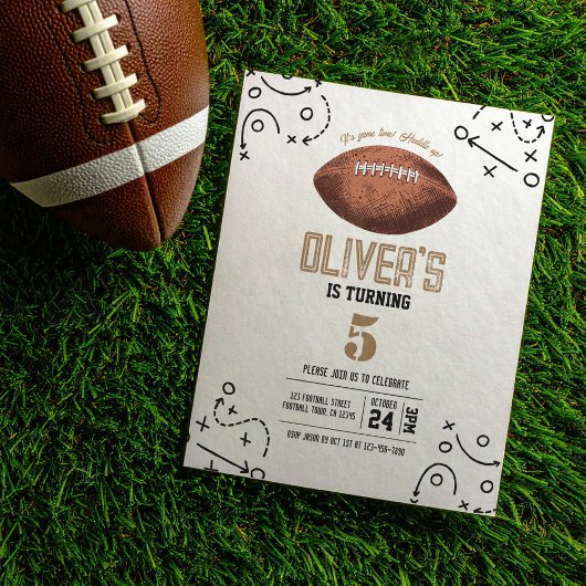 Papier Tactique de football moderne Budget Invitation d'a