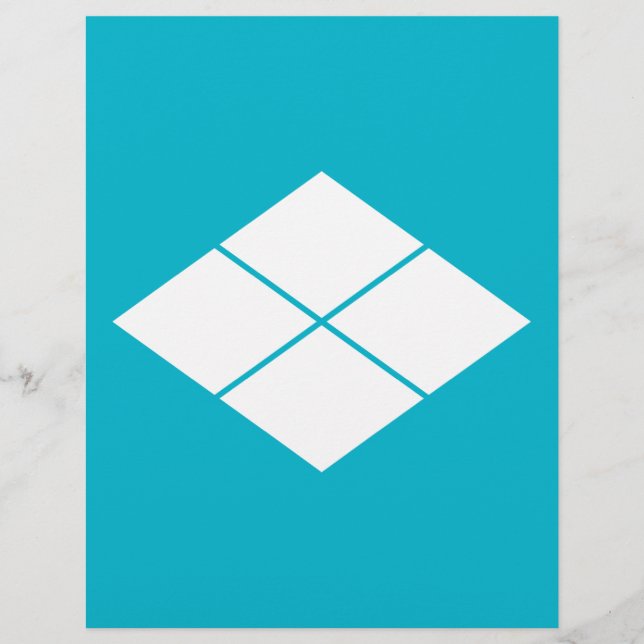 Papier Takeda rhombus (Devant)