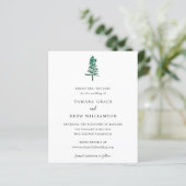 Papier Tamara Pine Tree Mariage moderne Enregistrer la da (Debout devant)