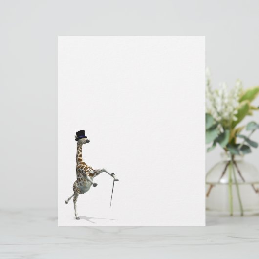 Papier Tap Dancing Giraffe (Debout devant)