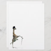 Papier Tap Dancing Giraffe (Devant / Derrière)