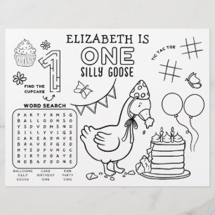 Papier Tapis d'activité pour le premier anniversaire de O