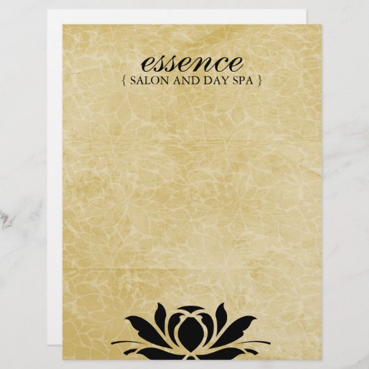 Papier Tarif Classy pour Salon (Devant / Derrière)