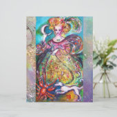 PAPIER TAROTS DES OMBRES PERDUES / LA DAME DE LUNE EN BLE (Debout devant)