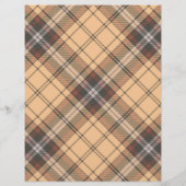 Papier Tartan beige et Brown (Dos)