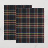 Papier Tartan noir (Devant / Derrière)