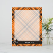 Papier Tartan orange d'Halloween (Debout devant)