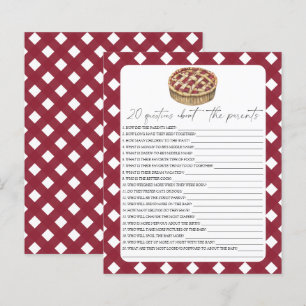 Papier Tarte aquarelle - 20 questions sur les Parents