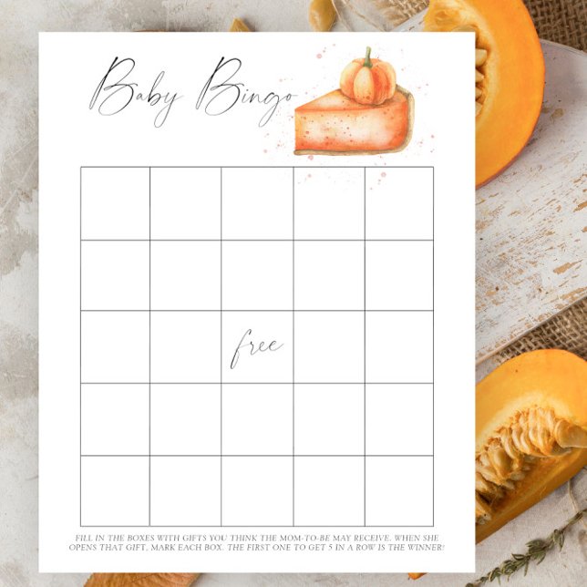Papier Tarte citrouille - Bingo jeu (Créateur téléchargé)