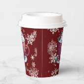 Papier Tasse de chocolat chaud de Noël | Gobelets en papi (Droite)
