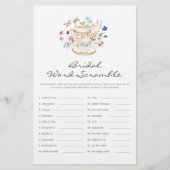 Papier Tea Bride mot jeu de course (Devant)