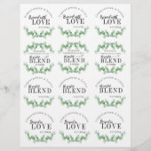 Papier Tea Favors Sage Green Mariage Réception (Devant)
