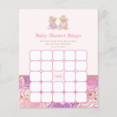 Papier Tea Party Baby shower Bingo Jeu (Devant)