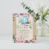 Papier Tea Party Baby Shower Invitations (Debout devant)