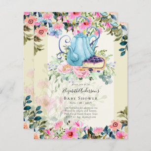 Papier Tea Party Baby Shower Invitations