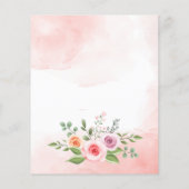 Papier Tea party baby shower teddy boug budget invitation (Dos)