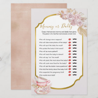 Papier Tea Party vintage Jeux pour maman ou papa