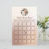 Papier Tea Rose Fête des mariées Bingo Jeu (Debout devant)