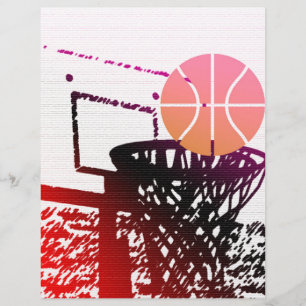 Papier Team Sports Ball Basketball Net Coach Jeu