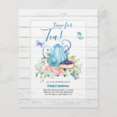 Papier Teapot Fête des mariées Teatime Après-midi Thé Inv (Devant)