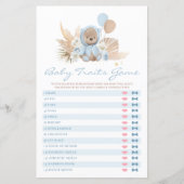 Papier Teddy Bear Baby shower Baby Traits Jeu (Devant)