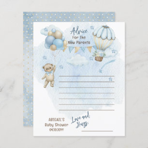 Papier Teddy Bear Barly Wachten Baby shower Advies