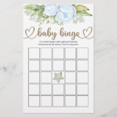 Papier Teddy Bear Bear Baby shower Bingo Jeu (Devant)