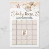 Papier Teddy Bear Bear Baby shower Bingo Jeu (Devant)
