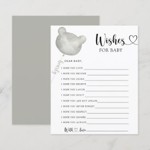 Papier Teddy Bear Party voeux pour bébé