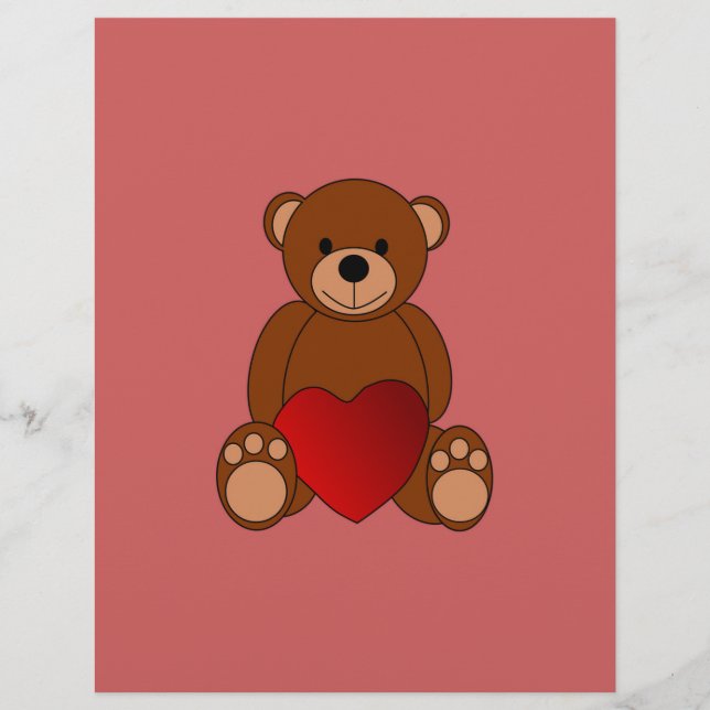 Papier Teddy Love (Devant)