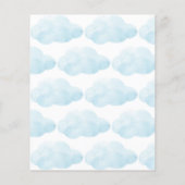 Papier Teddy ours budget baby shower invitation attendre (Dos)