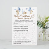 Papier Teddy ours garçon baby shower Baby Traditions (Debout devant)