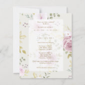 Papier Teintes roses - Fleurs botaniques - Photo traditio (Dos)