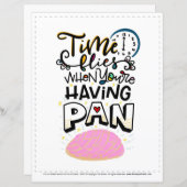 Papier Temps volées Lorsque vous vous amusez, ajuster à 8 (Devant / Derrière)