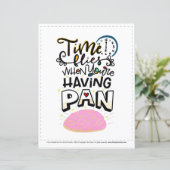 Papier Temps volées Lorsque vous vous amusez, ajuster à 8 (Debout devant)