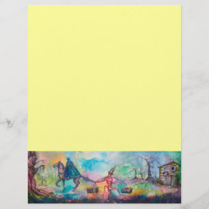 Papier TEMPTATION Chevalier foncé, Trésor du diable Jaune