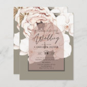 Papier Tendance MOSS BLUSH MARIAGE Sage Dusty Rose (Devant / Derrière)