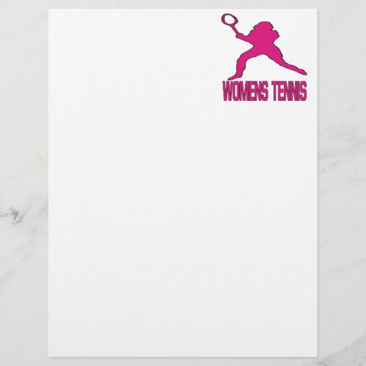 Papier Tennis féminin (Devant)