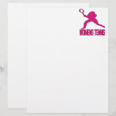 Papier Tennis féminin (Devant / Derrière)
