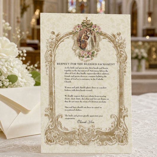 Papier Tenue de mariage catholique modeste pour les invit