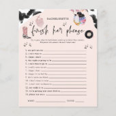 Papier Terminez Le Jeu De Bachelorette Disco Phrase (Devant)