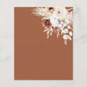 Papier Terracotta Boho Pampas Gras Mariage plat (Dos)